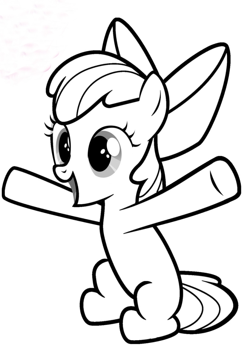 Kolorowanka krzycząca Apple Bloom